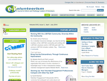 Tablet Screenshot of e-volunteerism.com